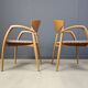 Vintage spanish wooden  armchairs, 1990s set of 6