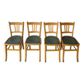Ensemble de 4 chaises bistrot Vintage