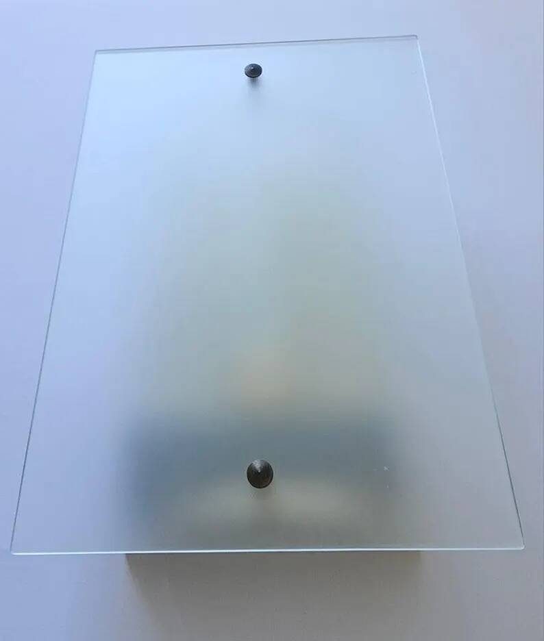 Pair of Rare Midcentury Glass Wall Lamps, Germany, 1970s