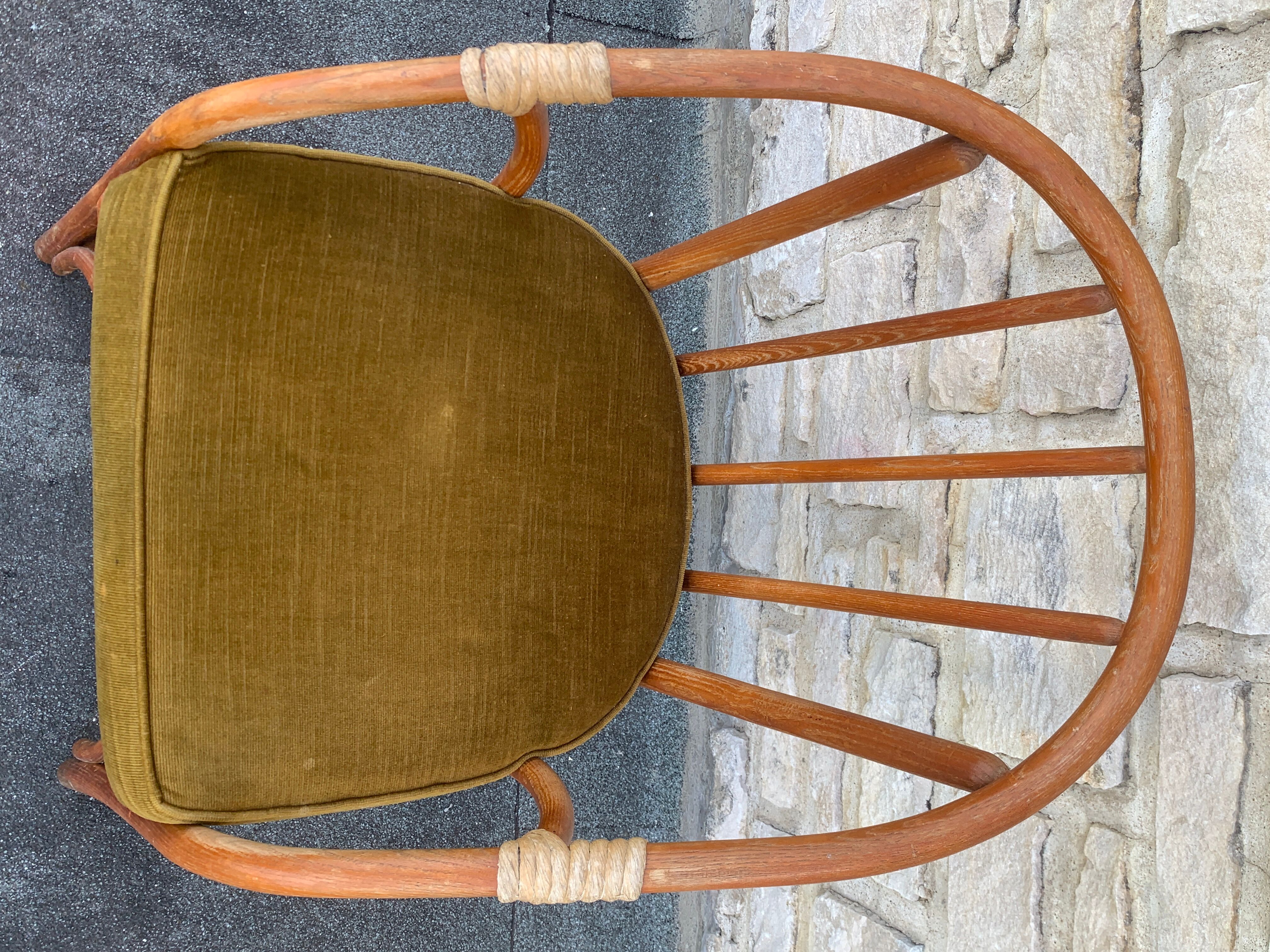 Fauteuil rotin vintage, 1960