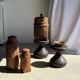 Small traditional Balinese basket with cords H47 D19 0.5kg