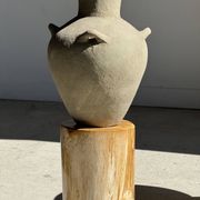 Vase à 4 anses en terre cuite grise, Indonésie