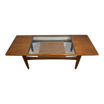 Table basse vintage G-Plan ''Mad Men'' gamme Fresco années 1960 en teck et afromosia