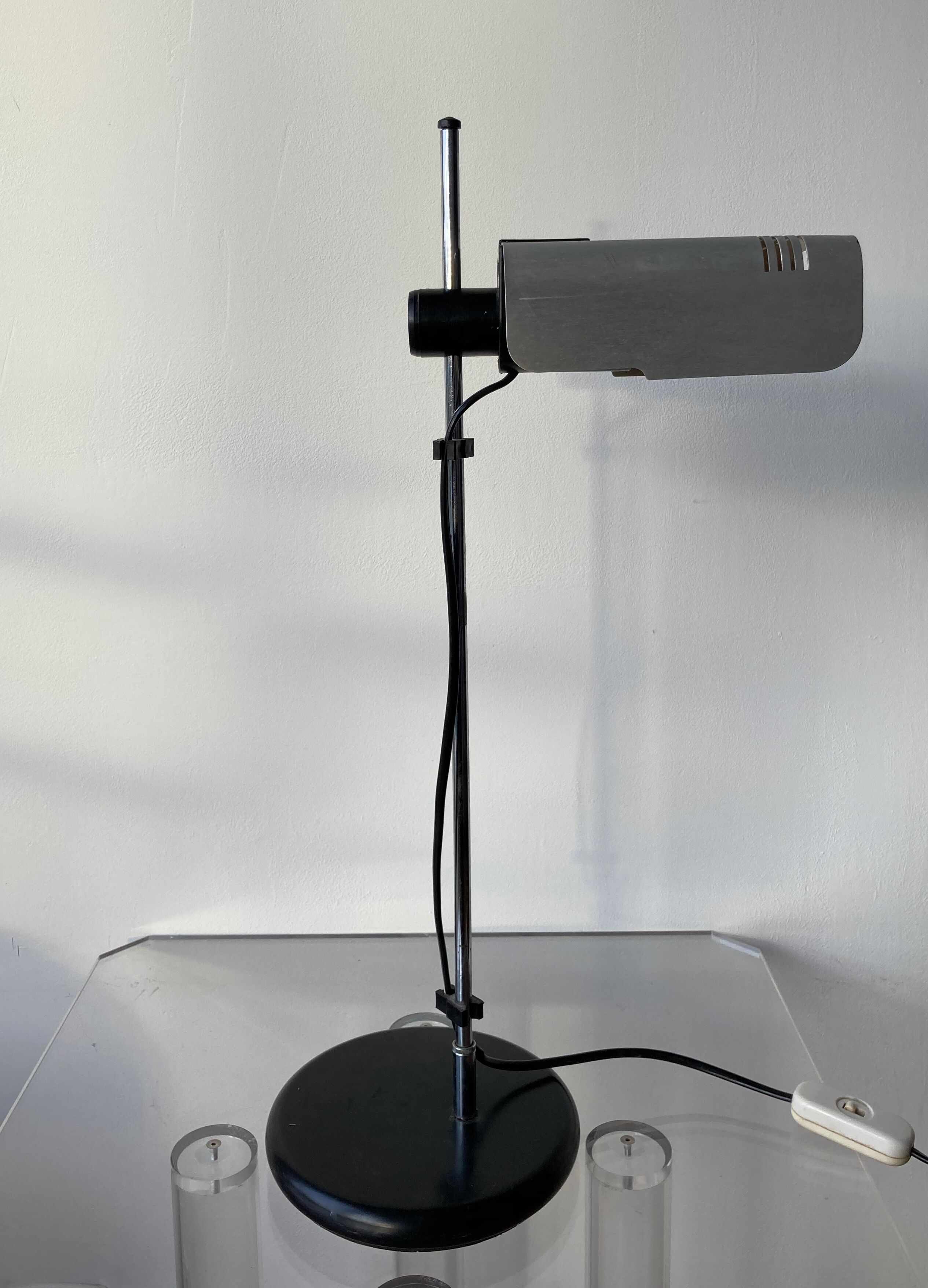 Targetti Sankey Italy 1960 swan neck desk lamp