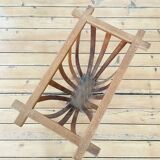 Sewing rack, old basket for balls of wool