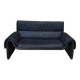 High-end black leather sofa, luxury De Sede sofa