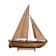 Wooden boat model sailboat