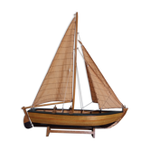 Wooden boat model sailboat