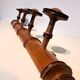 Coat rack "bamboo" with 4 old hooks.