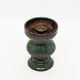 Candlestick made of glazed stoneware, Sweden, second half of the 20th century.