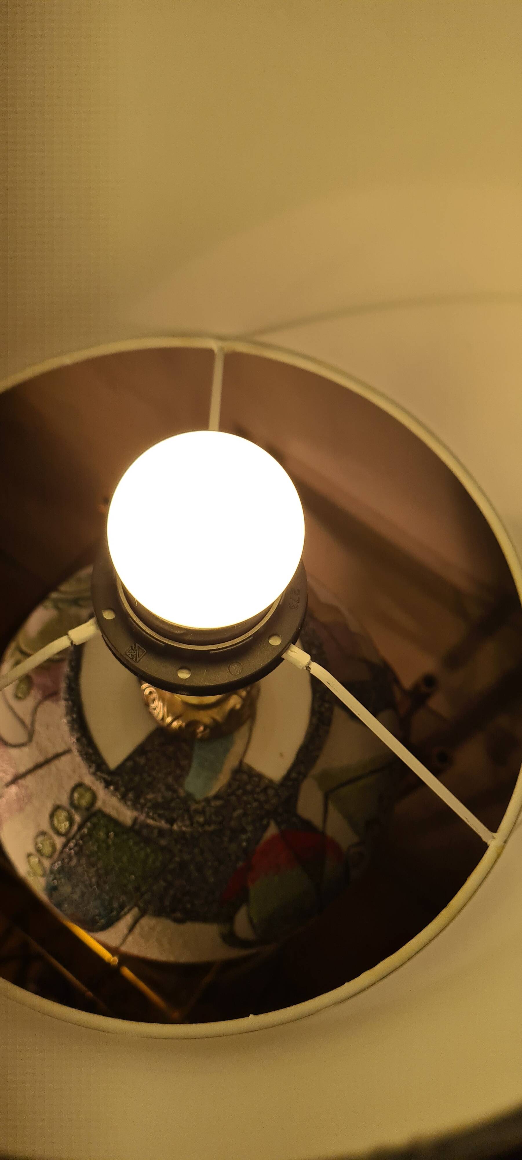 Ceramic lamp geometric cubism pablo style 45x22