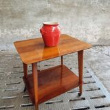 Retro trolley teak design 50s side table