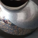 Steuler black ceramic geometric vase