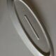 Plat navette centre de table en porcelaine 19e blanche