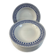 Set of 12 deep plates Sarreguemines Béatrice collection