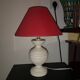 Madura lamp in patinated turned wood  h 36.5 cm