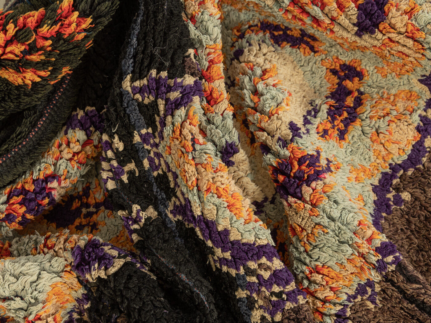 Vintage azilal, berber rug, 88 x 185