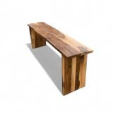 Banc en noyer massif Boho