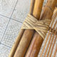 Vintage shell rattan armchair