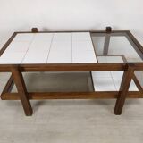 Vintage coffee table double trays