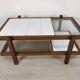 Table basse vintage double plateaux