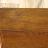 Louis XV bedside table in solid walnut