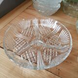 Chiseled glass ramekin set