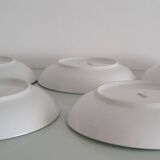 Lot de 5 assiettes creuses- Faïencerie Arzberg- 1960/70