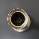 Antique silver-plated candlesticks in classic style