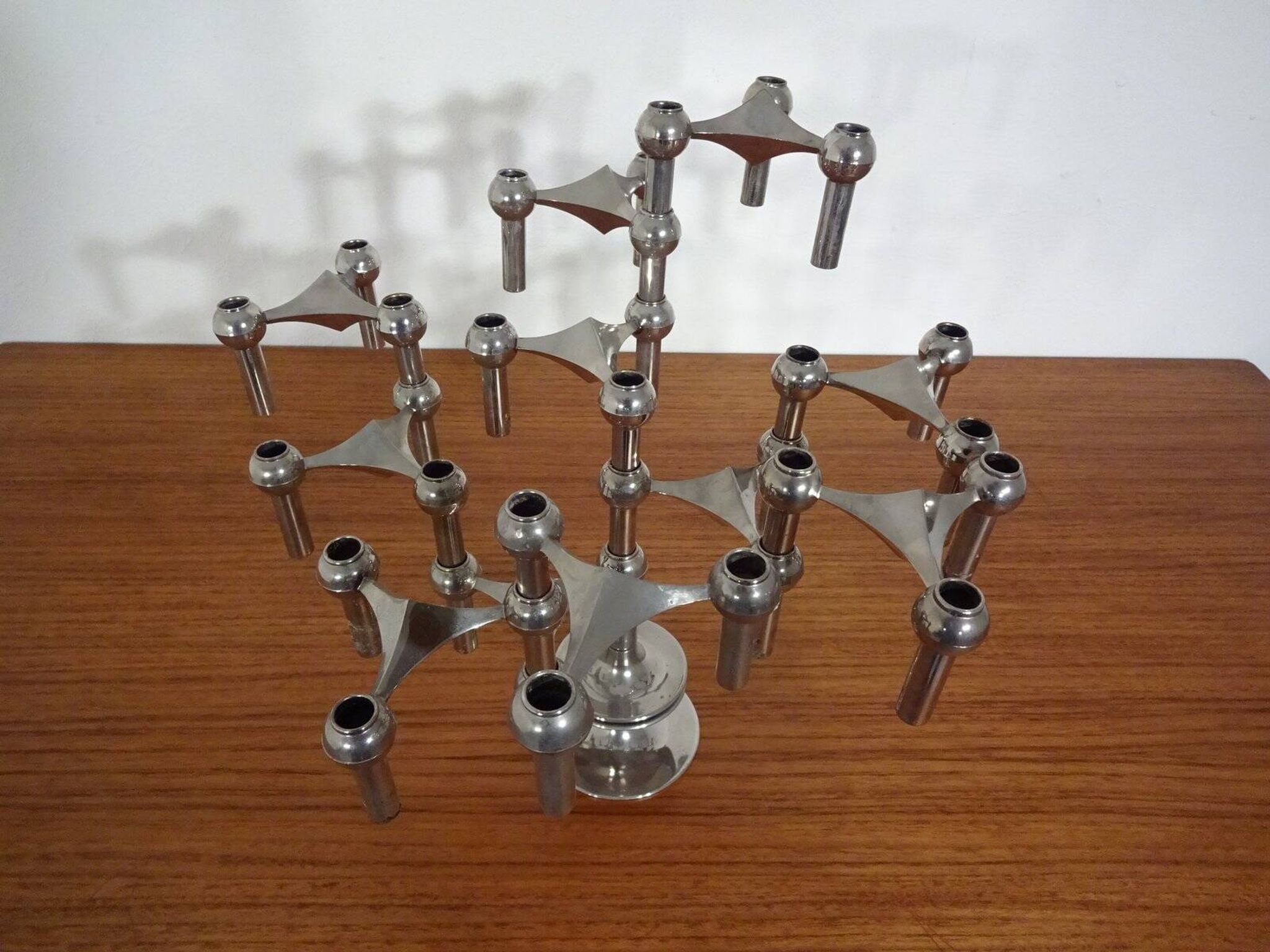 Candleholders by Ceasar Stoffi & Fritz Nagel for BMF, 1960s, Set of 12