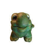 Green turtle in concrete