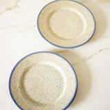 2 blue dessert plates Tulowice