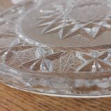 Presentation service 8 glasses and its Bohemian Cristal style dish