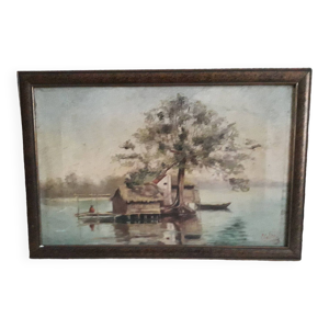 Tableau ancien à l'huile