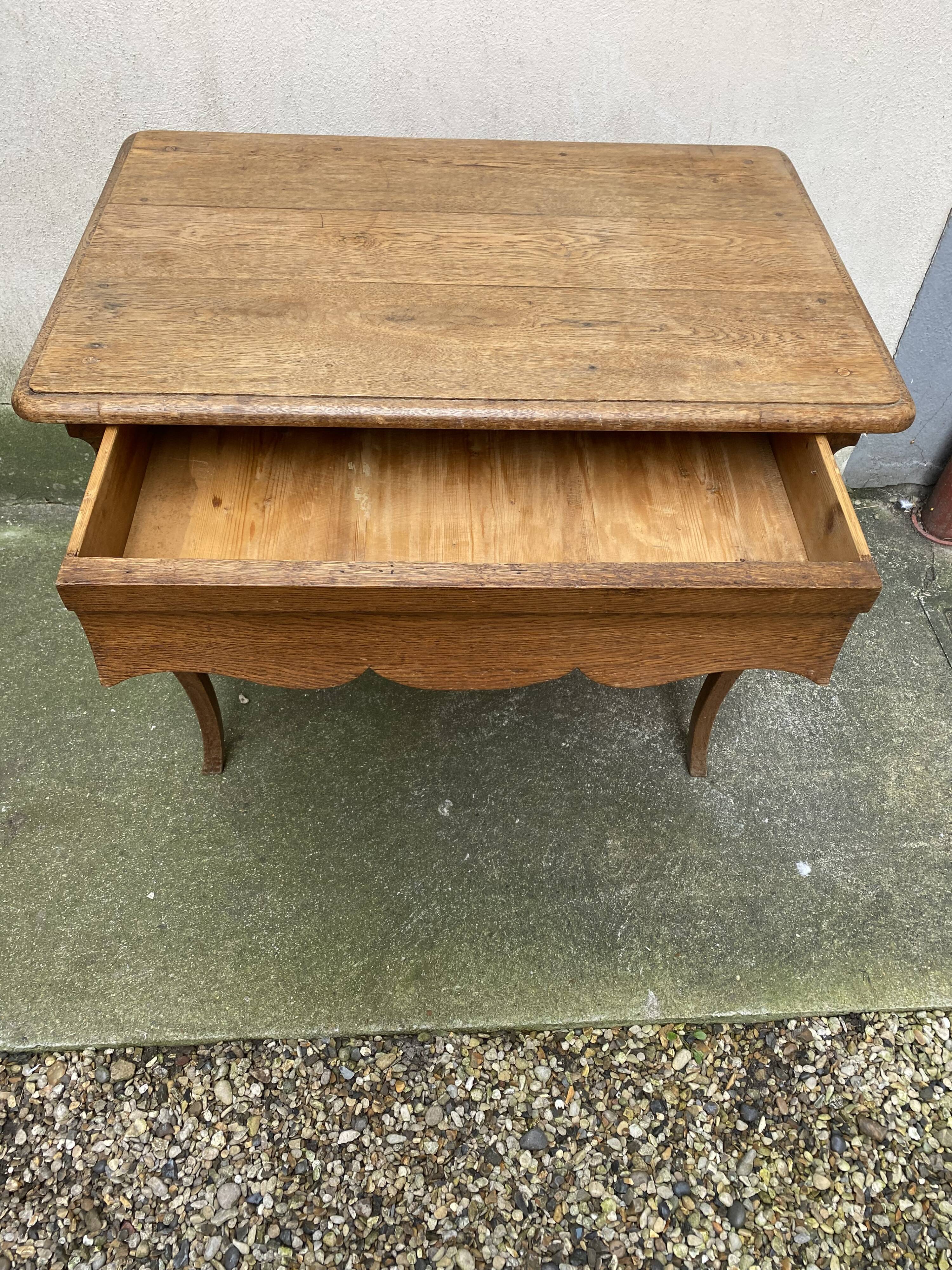 Louis XV style oak game table stamped