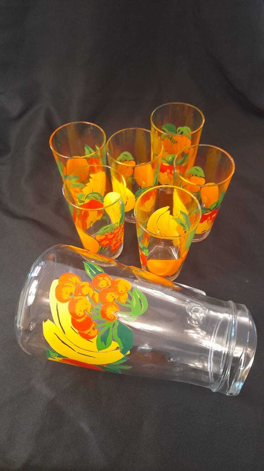 Orangeade service vmc reims 1 carafe and 6 glasses