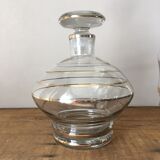 2 decanters with gold piping, 1960s