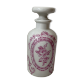 Pot à pharmacie - pot de salle de bain en porcelaine de Paris, décor de roses