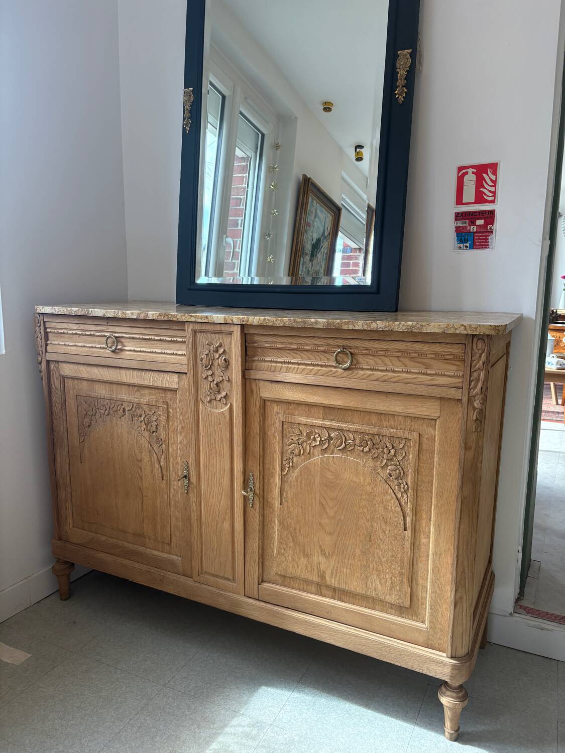 Art Deco marble buffet