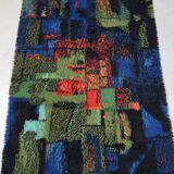 Abstract high pile rya rug from Gilde Muster, 1970