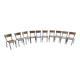 Set of 10 Mullca chairs
