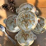 Set of 5 Keraluc Quimper ear bowls