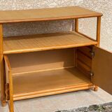 Vintage 80s Bamboo Sideboard