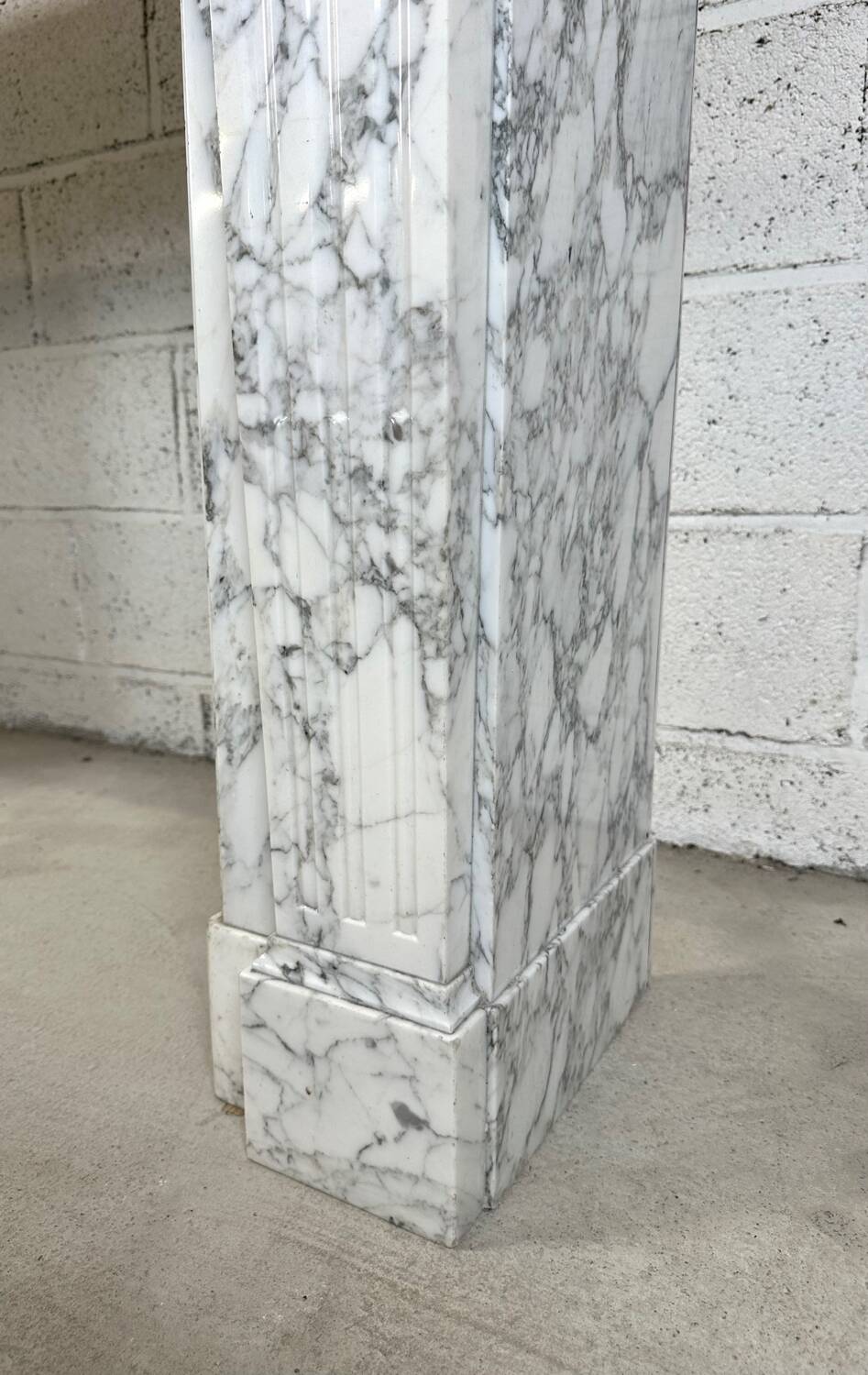 Louis XVI style marble fireplace