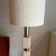 Lampe allemande en acier et marbre