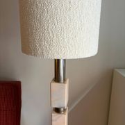 Lampe allemande en acier et marbre