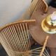Wooden and rattan suspension