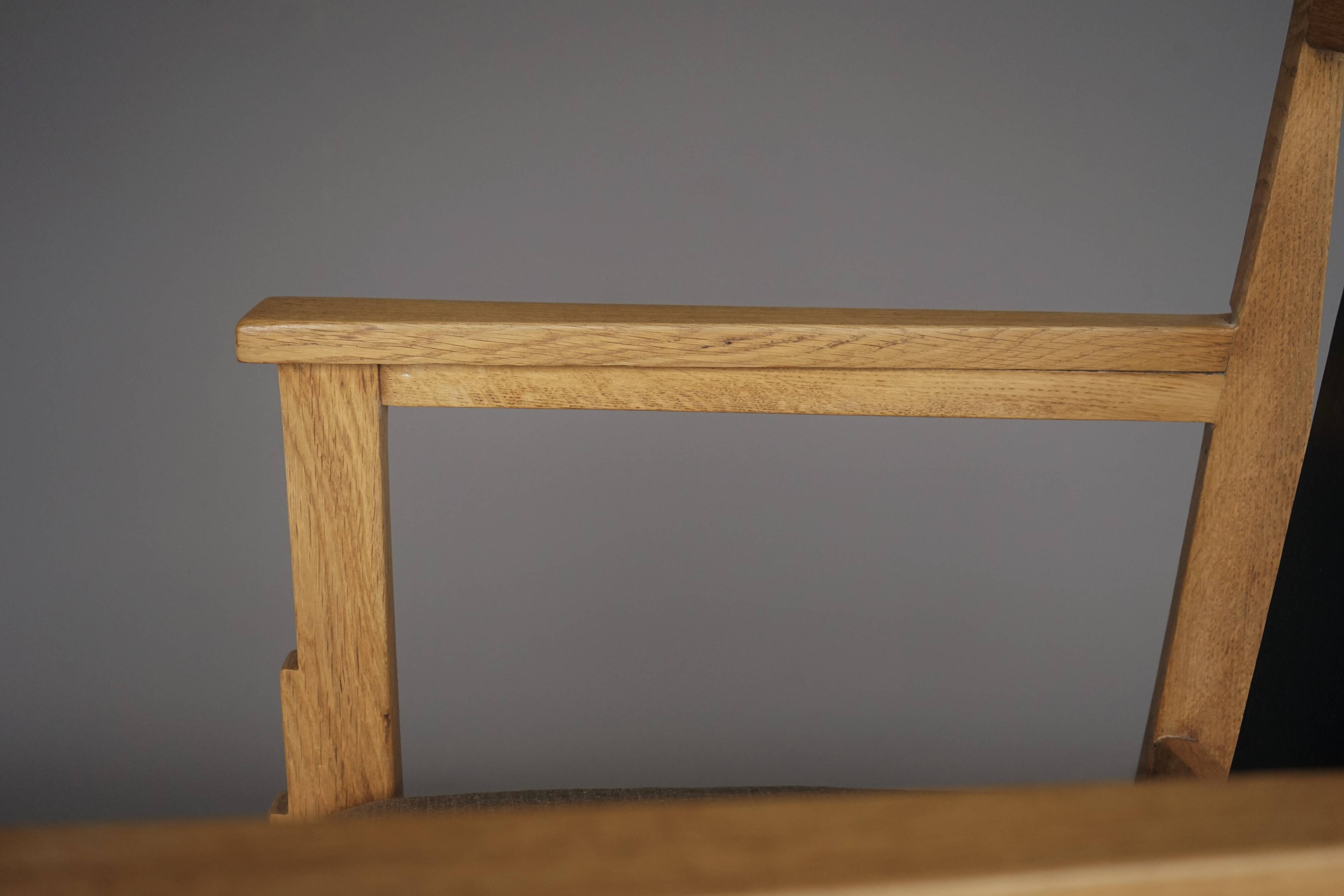 Art Deco Oak Armchairs by Henk Wouda, 1920s, Set of 2