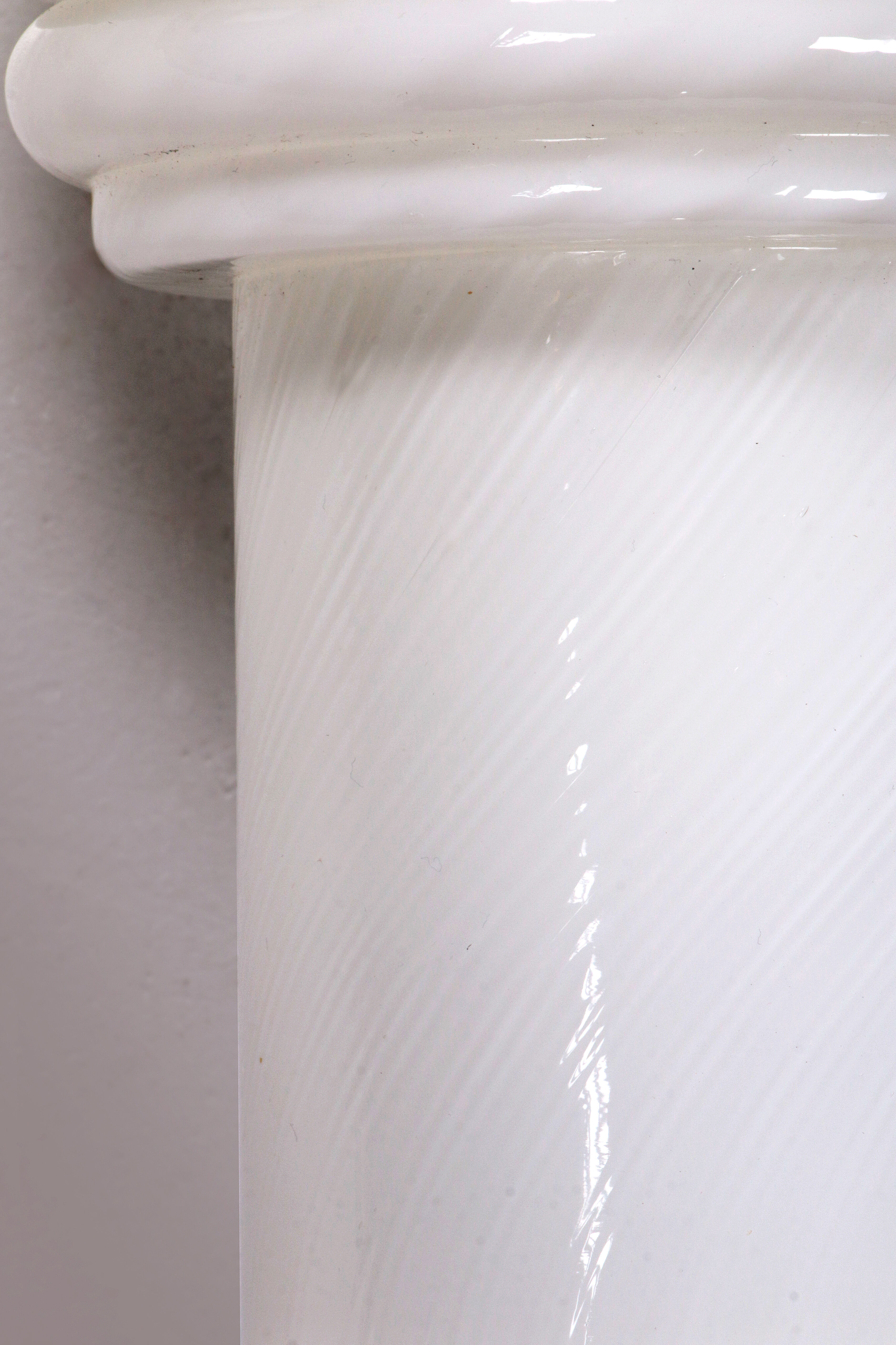 Vintage Set of 2 Opaline glass lamps, 1960 Germany.