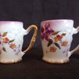 Spirits service for 4 people (6 pieces) in Paris porcelain, signed and numbered